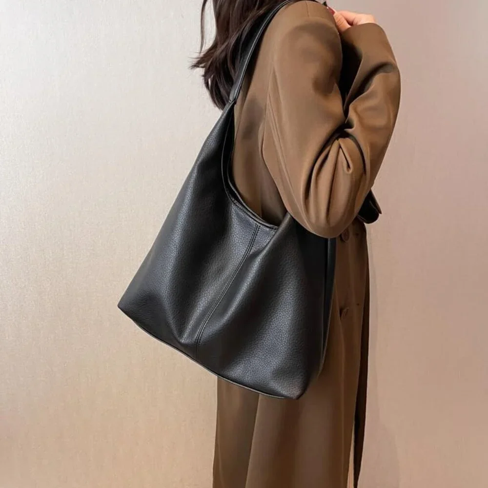 Hobo Bags for Women Soft PU Leather Casual Tote Shoulder Purse Everyday Use
